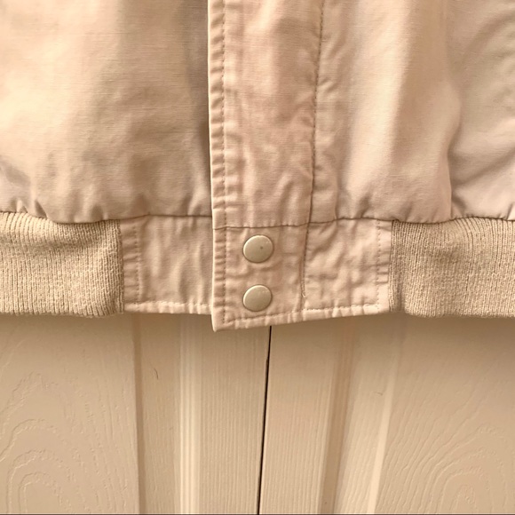 David Taylor Off White Zippered Bomber Jacket - S - Picture 4 of 8
